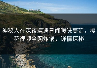 神秘人在深夜遭遇丑闻暧昧蔓延，樱花视频全网炸锅，详情探秘