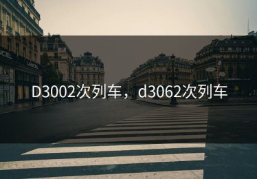 D3002次列车，d3062次列车
